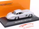 Mercedes-Benz 300 SL (W198 I) Ano de construção 1955 prata 1:43 Minichamps