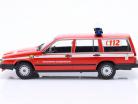 Volvo 740 GL Break Fire department Grobbendonk 1986 red 1:18 Minichamps