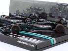 2-Car Set Hamilton #44 & Russell #63 Bahréin GP fórmula 1 2023 1:43 Minichamps