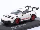 Porsche 911 (992) GT3 RS Baujahr 2022 weiß / rot 1:64 Minichamps / Tarmac Works