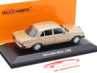 Mercedes-Benz 230E (W123) Ano de construção 1982 ouro metálico 1:43 Minichamps
