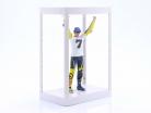 Vitrine unique avec Éclairage LED pour personnages échelle 1:6 blanc Triple9