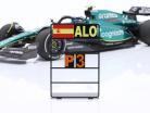 F. Alonso Aston Martin AMR23 #14 100 F1 Carrera Podio fórmula 1 2023 1:18 Minichamps