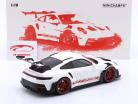 Porsche 911 (992) GT3 RS Byggeår 2022 hvid / Rød fælge 1:18 Minichamps