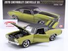 Chevrolet Chevelle SS Restomod mit Vinyldach 1970 grün / schwarz 1:18 GMP