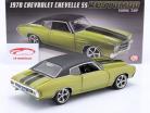 Chevrolet Chevelle SS Restomod con Techo de vinilo 1970 verde / negro 1:18 GMP
