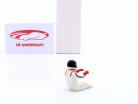 Seated Racing driver figure 1978 with black helmet 1:18 FigurenManufaktur