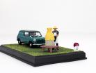 Morris Mini Van Altaya Dioramaset the beekeeper 1:43 Ixo