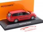Ford Focus Turnier Byggeår 1998 rød 1:43 Minichamps