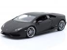 Lamborghini Huracan LP 610-4 år 2015 måtte sort 1:24 Welly