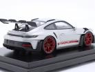 Porsche 911 (992) GT3 RS Anno di costruzione 2022 grigio ghiaccio metallizzato / Rosso pirotecnico 1:12 Spark