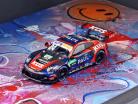 Wandkunst: Porsche 911 GT3 R #24 Sieger Norisring DTM 2022 im Rahmen 32 x 42 cm
