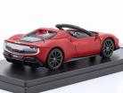 Ferrari 296 GTS Spider Assetto Fiorano 2022 rød / sølv 1:43 LookSmart