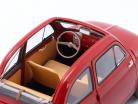 Fiat 500 D Cabriolet Open Top Baujahr 1960 rot 1:18 Kyosho