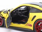 Porsche 911 (992) GT3 RS Forfait Weissach 2024 jaune / rouge jantes 1:18 Minichamps