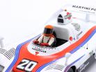 Seated Racing driver figure 1978 with orange helmet 1:18 FigurenManufaktur
