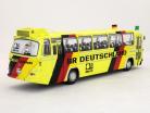 Mercedes-Benz O302 coupe du monde football 1974 bus de l'équipe BR Allemagne 1:43 Minichamps