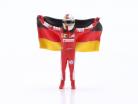 Sebastian Vettel と ドイツの国旗 形 1:43 Cartrix