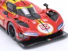 Ferrari 499P #50 第六名 WEC 卡塔尔 2024 Molina, Nielsen, Fuoco 1:18 Bburago