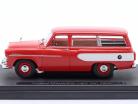 Toyopet Masterline Light Van Bouwjaar 1959 rood 1:43 Ebbro