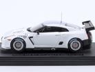 Nissan R35 GT-R GT1 Fuji Shake Down 2 2010 Plain Body bianco 1:43 Ebbro