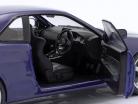 Nissan Skyline GT-R (R34) year 1999 violet 1:18 Solido