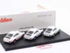 3-Car Set Porsche 911 Carrera 2.7 RS Ano de construção 1973 branco 1:43 Schuco