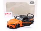 Toyota GR Supra Streetfighter Año de construcción 2024 naranja / negro 1:18 Solido