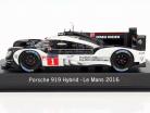Porsche 919 Hybrid #1 24h LeMans 2016 Dirty Version Signature Edition 1:43 Spark
