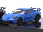 2-Car Set Porsche 911 (992) GT3 Année de construction 2021 bleu / noir 1:43 Minichamps