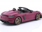 Porsche 718 (982) Spyder RS Weissach-pakket 2023 ster robijn 1:18 GT-Spirit