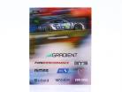 Ford Mustang GT3 #66 24h Daytona 2025 Gradient Racing Carta autografa