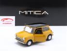 Mini Cooper MK1 bouwjaar 1966 geel, zwart 1:18 Mitica