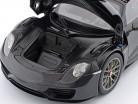 Porsche 918 Spyder Weissach Package 2013 black metallic 1:12 AUTOart