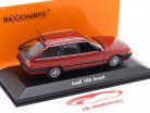 Audi 100 Avant (C3) year 1990 red metallic 1:43 Minichamps