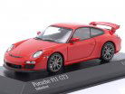 Porsche 911 (997) GT3 建設年 2009 警備員 赤 1:43 Minichamps