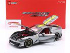 Ferrari 812 Competizione year 2021 grey metallic 1:18 Bburago Signature