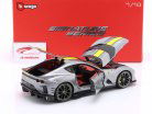 Ferrari 812 Competizione year 2021 grey metallic 1:18 Bburago Signature