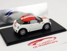 迷你跑车建于2012白色与红色条纹1:43星火