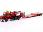 Berliet TB 015 M3 6x4 Pianale ribassato Anno di costruzione 1967 rosso / bianco 1:43 Ixo