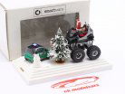 クリスマスジオラマ 2002 サンタクロース の中で モンスタートラック & 警察 1:87 smartware