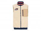 Porsche Teddyweste 953 Roughroads Collection beige / blau