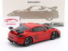 Porsche Cayman GT4 RS 魏斯阿赫套件 2024 红色的 1:18 Minichamps