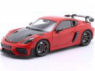 Porsche Cayman GT4 RS 魏斯阿赫套件 2024 红色的 1:18 Minichamps