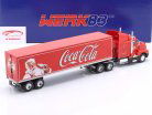 Kenworth T600 lastbil med sættevogn Coca-Cola Byggeår 1986 rød 1:43 WERK83