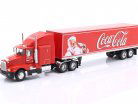 Kenworth T600 lastbil med sættevogn Coca-Cola Byggeår 1986 rød 1:43 WERK83