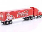 Kenworth T600 lastbil med sættevogn Coca-Cola Byggeår 1986 rød 1:43 WERK83