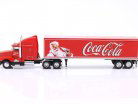 Kenworth T600 lastbil med sættevogn Coca-Cola Byggeår 1986 rød 1:43 WERK83