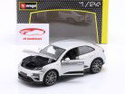 Porsche Macan Turbo Electric 建造年份 2024 银 1:24 Bburago
