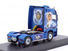 Mercedes-Benz Actros MP1 Sattelzugmaschine 1998 blau / Eskimo Arctic Airbrush 1:43 Hachette